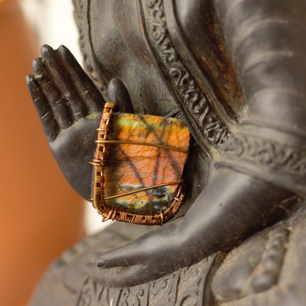 Labradorite Pendant Wire Wrap